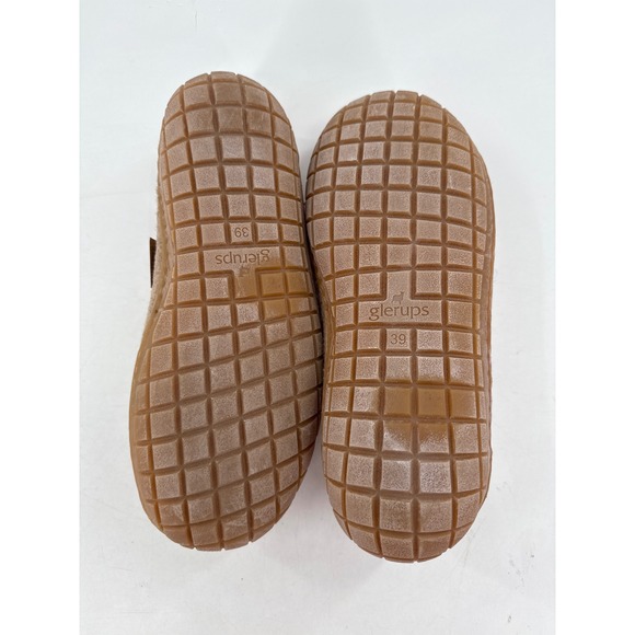 Glerups The Boot Slippers Wool Felt Brown Size 39 EU 8.5 US Unisex - Picture 5 of 8